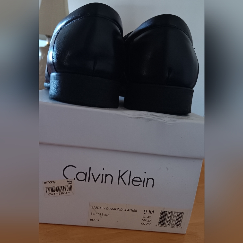 Calvin Klein Bartley Diamond Leather Loafers 9 M - Picture 10 of 12